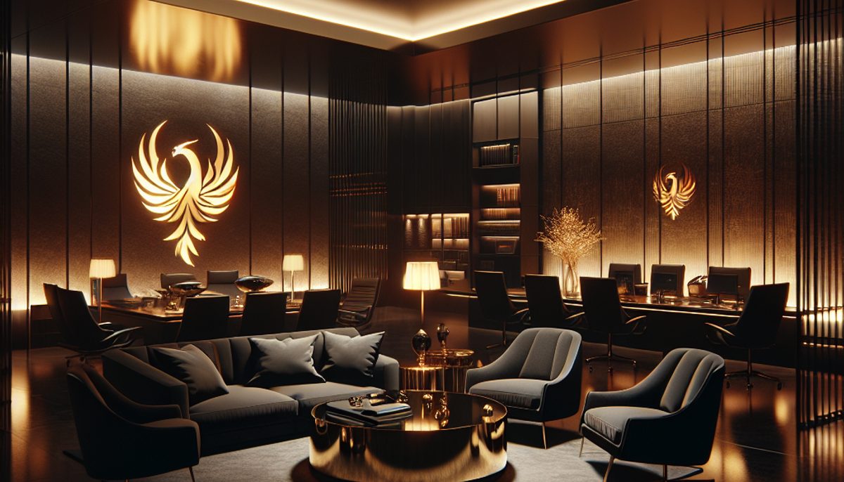 High-net-worth entrepreneurs discussing in a peer group setting