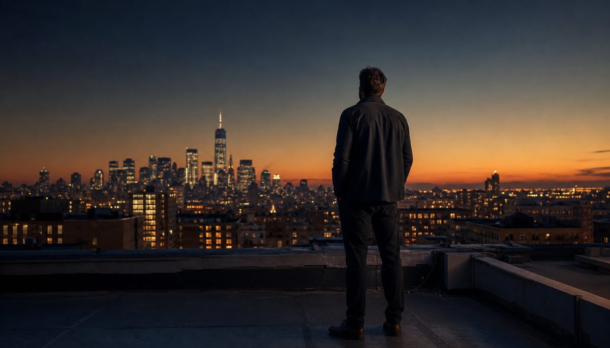 Sober entrepreneur reviewing business plans while balancing work and recovery